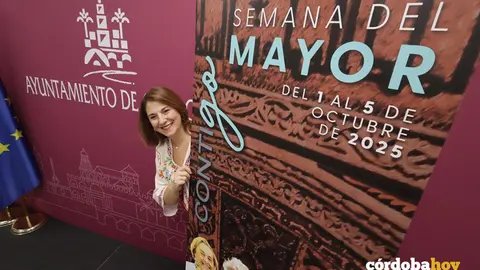 Eva Contador, en la presentaci&oacute;n de la Semana del Mayor FOTO AYUNTAMIENTO DE C&Oacute;RDOBA