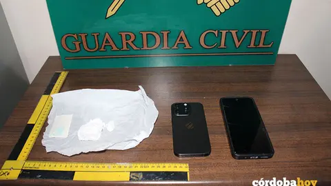 Droga incautada por la Guardia Civil de Barna: 33 gramos de coca&iacute;na de gran pureza FOTO GUARDIA CIVIL