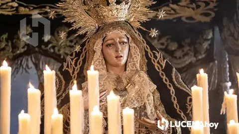 Una imagen de la Soledad durante la pasada Semana Santa