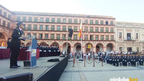 La Polic&iacute;a Nacional celebra el acto institucional de la Festividad de su Patr&oacute;n, los Santos &Aacute;ngeles Custodios, en la Plaza de La Corredera FOTO EUROPA PRESS