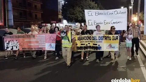 Protesta esta noche de la vecindad del Distrito Sur FOTO CONSEJO DE DISTRITO SUR