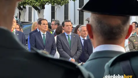 Jos&eacute; Antonio Nieto y Jos&eacute; Mar&iacute;a Bellido en la celebraci&oacute;n del D&iacute;a de la Hispanidad FOTO JUNTA DE ANDALUC&Iacute;A