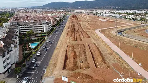 Catas arqueol&oacute;gicas para hacer la Ronda Norte de C&oacute;rdoba, en una imagen de archivo
