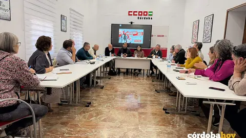 Encuentro entre IU y CCOO para hablar de la energ&iacute;a el&eacute;ctrica en el Norte de la provincia de C&oacute;rdoba FOTO IU
