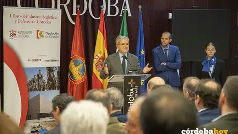 El presidente de la Diputaci&oacute;n de C&oacute;rdoba, Salvador Fuentes, participa en el I Foro de Industria, Log&iacute;stica y Defensa FOTO DIPUTACION DE CORDOBA
