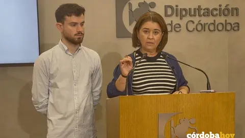 Los diputados de IU en la Diputaci&oacute;n de C&oacute;rdoba, Irene Ruiz y Jos&eacute; Manuel Cobo, en una imagen de archivo FOTO IU