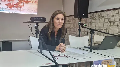 Carmen Ruiz-Canela, en su intervenci&oacute;n FOTO AL-ZAHARA