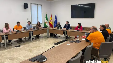 Encuentro de la Junta con trabajadores de Hitachi y representantes de CCOO FOTO CCOO