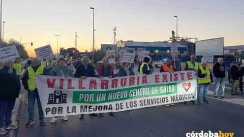 &Uacute;ltima protesta vecinal en Villarrubia FOTO CONSEJO DE DISTRITO VILLARRUBIA