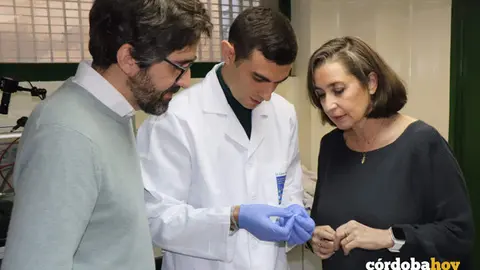 Los investigadores del estudio Rafael Lucena, Carlos Calero Ca&ntilde;uelo y Soledad C&aacute;rdenas FOTO UCO