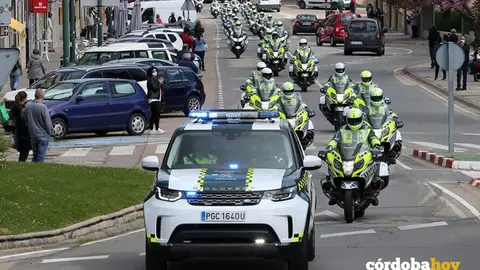 Miembros del V Curso de la Especialidad de Tr&aacute;fico Modalidad Direcci&oacute;n Nivel A y IX Curso de la Especialidad de Tr&aacute;fico Modalidad Motorista FOTO GUARDIA CIVIL