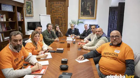 Encuentro entre Salvador Fuentes y el comit&eacute; de empresa de Hitachi Energy FOTO DIPUTACI&Oacute;N DE C&Oacute;RDOBA
