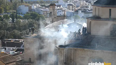 Simulacro de incendio en la Mezquita-Catedral, en una imagen de archivo FOTO CABILDO CATEDRAL