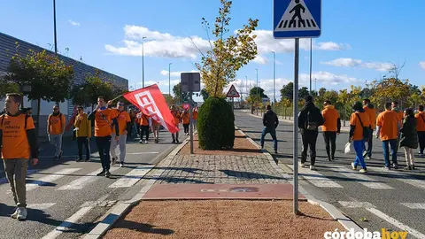 Movilizaci&oacute;n en el entorno de la f&aacute;brica deHitachi Energy de C&oacute;rdoba en la cuarta jornada de huelga FOTO CCOO