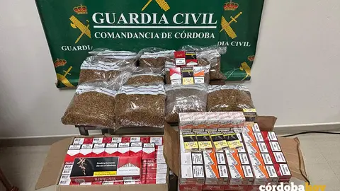 Material incautado por la Guardia civil en Montilla FOTO GUARDIA CIVIL