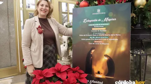 Eva Contador, en la presentaci&oacute;n del programa navide&ntilde;o para mayores de 2025 FOTO RAFA MELLADO SENIOR