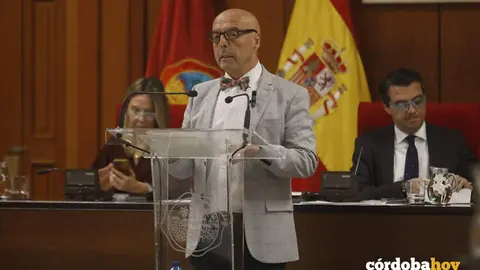 Antonio Hurtado, portavoz del PSOE, en el debate sobre el estado de la ciudad, en una imagen de archivo FOTO AYUNTAMIENTO DE C&Oacute;RDOBA
