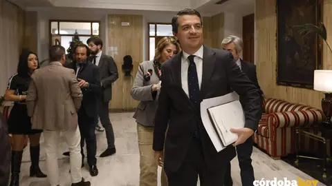 Jos&eacute; Mar&iacute;a Bellido, antes de entrar al debate sobre el estado de la ciudad FOTO AYUNTAMIENTO DE C&Oacute;RDOBA