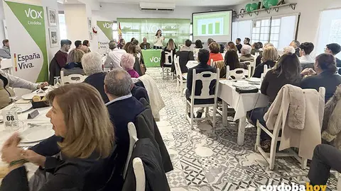 Presentaci&oacute;n de los datos de crecimiento de Vox a sus afiliados FOTO VOX