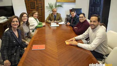Encuentro. de la Diputaci&oacute;n con directivos del IES El Tablero FOTO DIPUTACI&Oacute;N DE C&Oacute;RDOBA