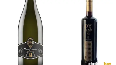 El espumoso P&eacute;rez Barquero G1 Brut Nature y el Robles 1927 Oro