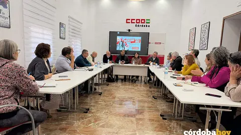 Encuentro entre IU y CCOO FOTO IU