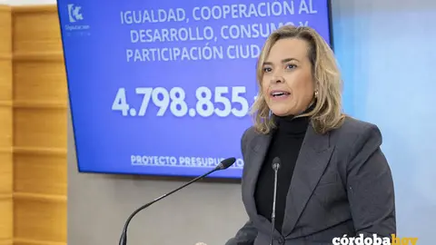 La delegada de Igualdad, Cooperaci&oacute;n al Desarrollo, Consumo y Participaci&oacute;n
Ciudadana de la Diputaci&oacute;n de C&oacute;rdoba, Auxiliadora Moreno FOTO DIPUTACI&Oacute;N DE C&Oacute;RDOBA