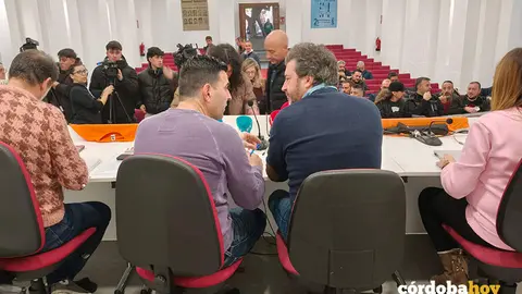 Rueda de prensa de CCOO hoy sobre la situaci&oacute;n en Hitachi Energy de C&oacute;rdoba FOTO CCOO