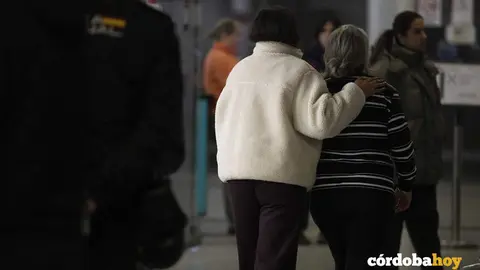 Familiares de las v&iacute;ctimas del accidente ferroviario en Adamuz FOTO YOLANDA PEDROSA