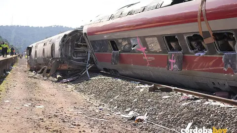 Uno de los vagones del tren de Iryo que descarril&oacute;, en una imagen de archivo FOTO JOAQU&Iacute;N CORCHERO / EUROPA PRESS