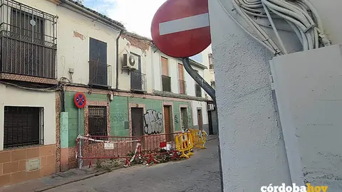 Casa derrumbada en la calle Montero de c&oacute;rdoba FOTO SAN LORENZO EXISTE