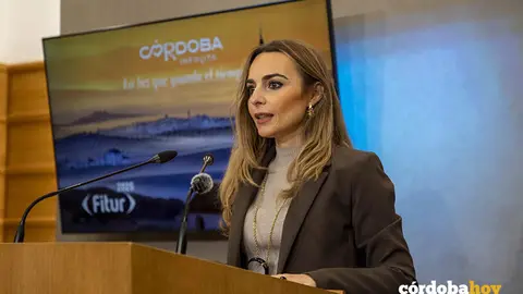 La presidenta del Patronato Provincial de Turismo, Narci Ruiz, en el balance de Fitur 2026 FOTO DIPUTACI&Oacute;N DE C&Oacute;RDOBA