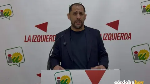 El coordinador provincial de IU en C&oacute;rdoba, Sebasti&aacute;n P&eacute;rez FOTO IU