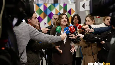 Mar&iacute;a del Carmen Castillo atiende a los periodistas en C&oacute;rdoba, en una imagen de archivo FOTO MAR&Iacute;A JOS&Eacute; L&Oacute;PEZ / EUROPA PRESS