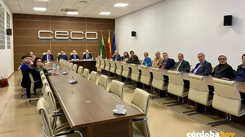 Comit&eacute; ejecutivo de CECO reunido hoy FOTO CECO