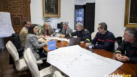 Reuni&oacute;n del Comit&eacute; de Emergencias de la instituci&oacute;n provincial&nbsp;ante el temporal de lluvia y viento FOTO DIPUTACI&Oacute;N DE C&Oacute;RDOBA
