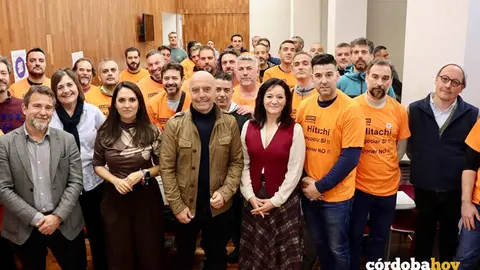 Las direcciones provinciales del PSOE y de CCOO de C&oacute;rdoba manifiestan su apoyo a los trabajadores de la planta cordobesa de Hitachi Energy FOTO PSOE