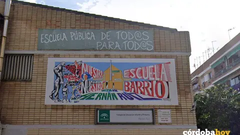 Fachada del CEIP Hern&aacute;n Ruiz FOTO ASOCIACI&Oacute;N VECINAL VALDEOLLEROS