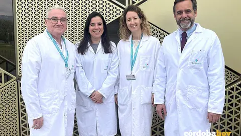 Los Doctores Francisco S&aacute;nchez, Laura Bautista, Amalia Gil Y Manuel Romero FOTO HOSPITAL QUIR&Oacute;NSALUD