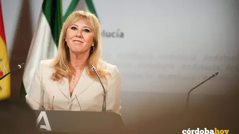 Imagen de archivo de la consejera de Econom&iacute;a, Hacienda, Fondos Europeos y Di&aacute;logo Social de la Junta de Andaluc&iacute;a y portavoz del Gobierno, Carolina Espa&ntilde;a FOTO MAR&Iacute;A JOS&Eacute; L&Oacute;PEZ / EUROPA PRESS