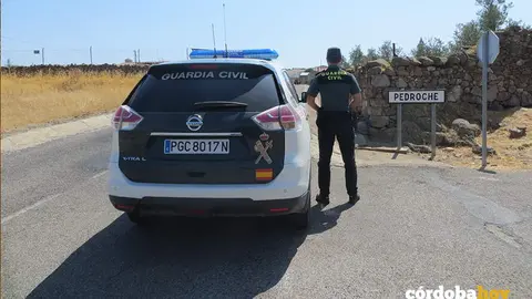 La Guardia Civil en Pedroche FOTO GUARDIA CIVIL