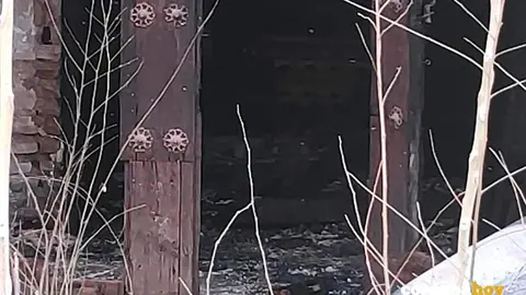 Entrada de la Iglesia quemada por el fuego FOTO NODO CORDUBA