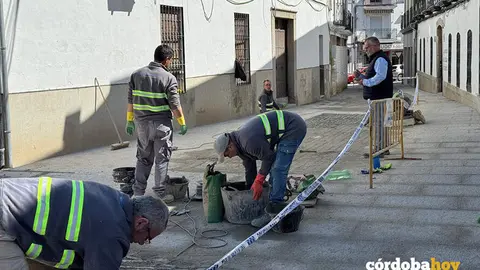 Actuaciones en la calle San Cayetano de Pozoblanco FOTO BIOCONSTRUCTORA SLU