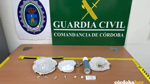 La droga incautada por la Guardia Civil y la Polic&iacute;a Local de Montilla FOTO GUARDIA CIVIL