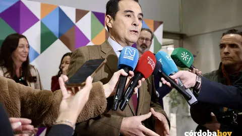 El consejero de Justicia, Administraci&oacute;n Local y Funci&oacute;n P&uacute;blica, Antonio Nieto, en una imagen de archivo atendiendo a los medios FOTO ESTHER LOBATO / EUROPA PRESS