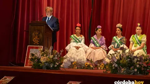Salvador Fuentes en el preg&oacute;n de la Romer&iacute;a de Santo Domingo FOTO DIPUTACI&Oacute;N DE C&Oacute;RDOBA