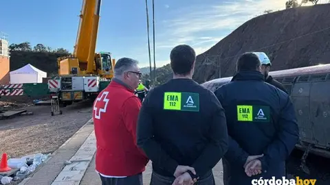 Servicios de emergencias de la Junta de Andaluc&iacute;a en Adamuz, en una imagen de archivo  FOTO JUNTA DE ANDALUCIA