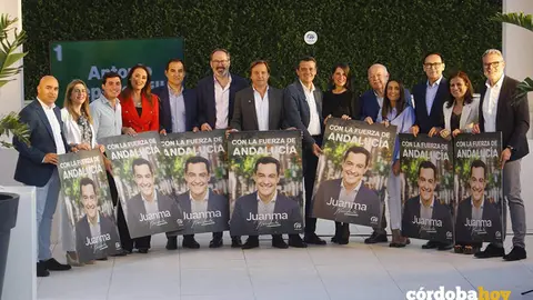 Pegada de carteles del Partido Popular en C&oacute;rdoba FOTO PP