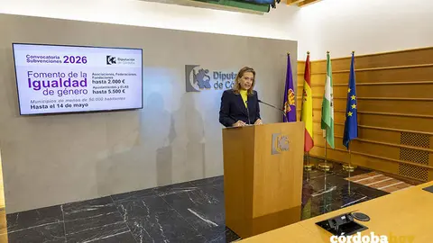 La delegada de Igualdad de la Diputaci&oacute;n Provincial, Auxiliadora Moreno FOTO DIPUTACI&Oacute;N DE C&Oacute;RDOBA