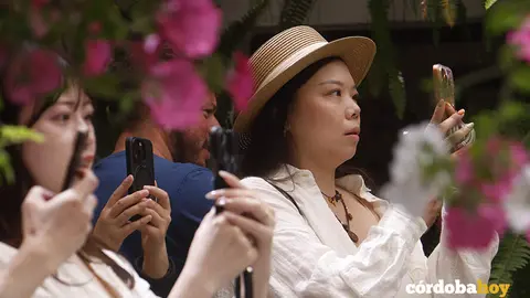 Turistas en un Patio cordob&eacute;s de este a&ntilde;o